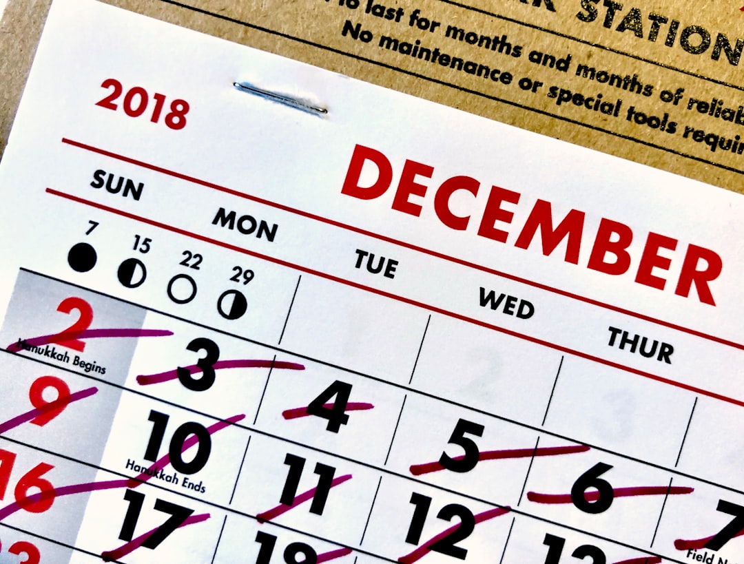 Calendar with crossout marks — representing the 90-day countdown to the accreditation visit